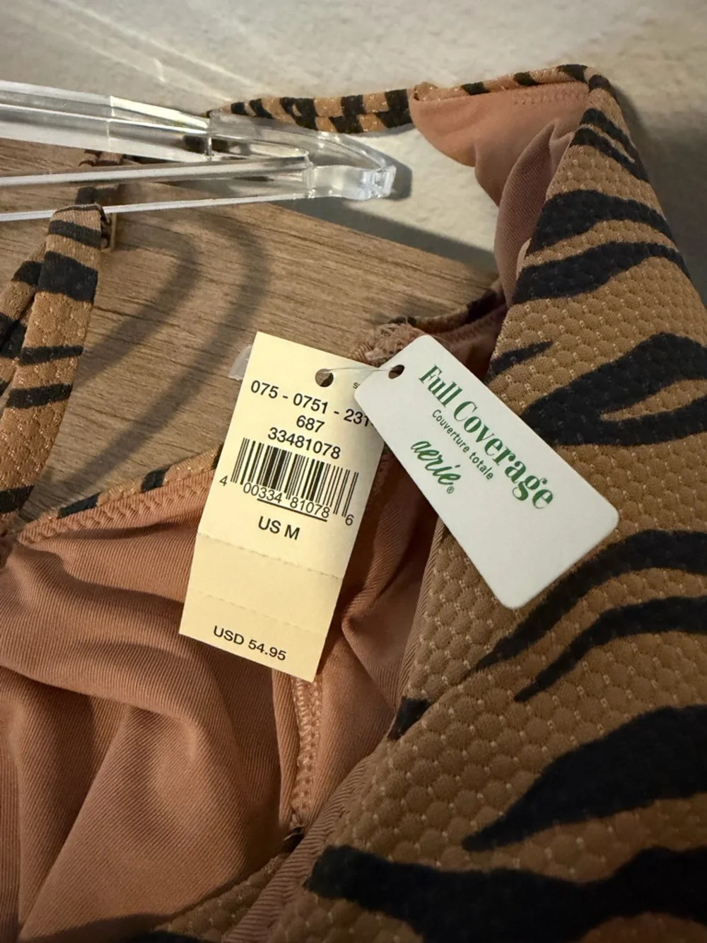 Aerie Tiger-Print Cutout One-Piece Swimsuit - Picture 8 of 8